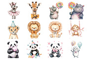 Cute Baby Circus Animals, an Illustration by Design Market (Thumbnail 2 of 3)