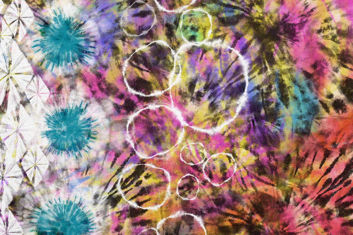 Procreate Multicolor Tie Dye Brushes, a Brush Add-On by OlgaRom (Photo 5 of 7)