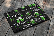 Green Beer. Patterns, a Pattern Graphic by Yulia Ogneva (Thumbnail 6 of 6)
