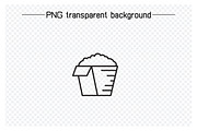 Food Icons Line Illustrations, an Outline Icon by Designfour (Thumbnail 6 of 7)