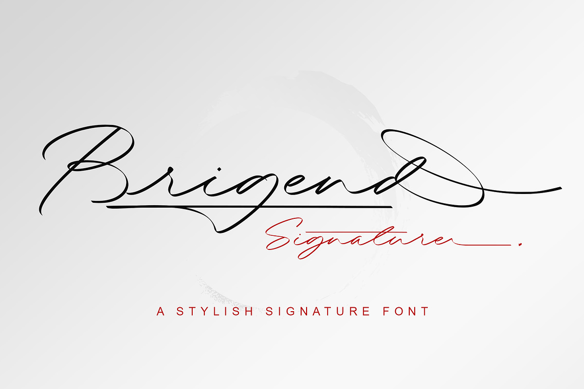 Brigend | Stylish Signature, a Script Font by Lemonthe (Photo 10 of 10)