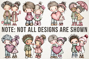 Quirky Girl & Boy Valentine Icons, a Person Illustration by RobertsArt (Thumbnail 3 of 7)