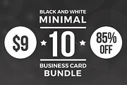 10 Clean Minimal Business Cards, a Business Card Template by Shahjhan (Thumbnail 2 of 7)