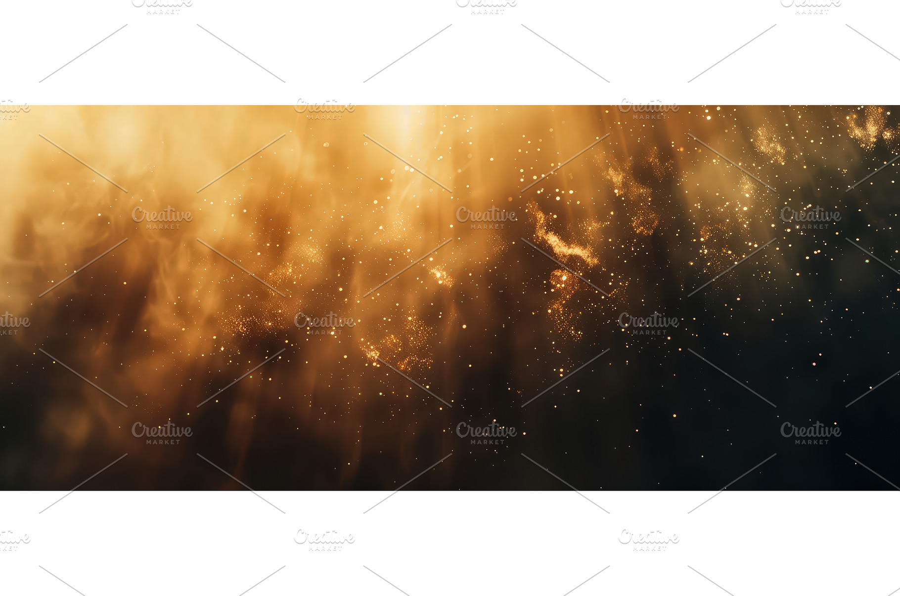 Golden nebula cloud with glowing, an Abstract Photo by piter.goskov
