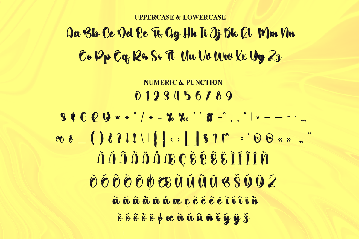 Yellow Houset | Script Font, a Handwritten Font by Scratchones (Photo 7 of 9)