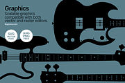 Guitar & Bass - Modern Graphics, an Object Illustration by illugrama (Thumbnail 6 of 24)