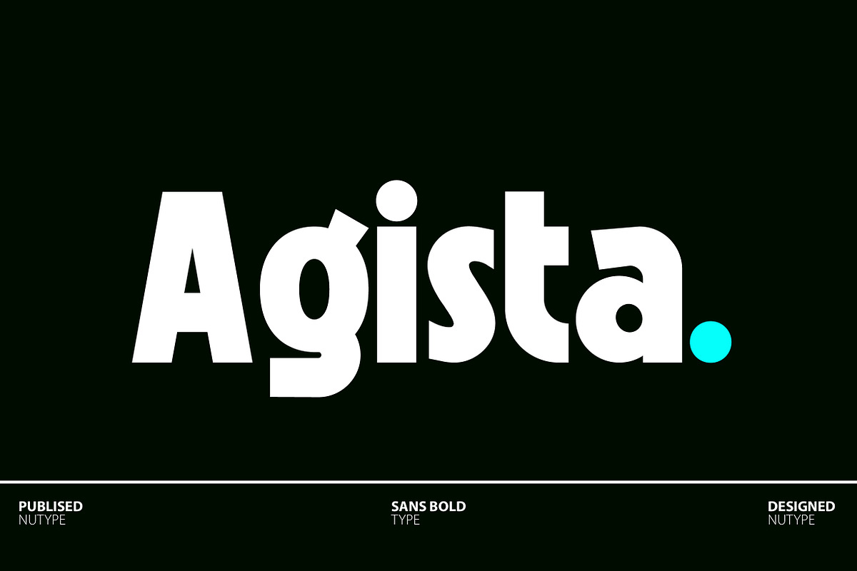 Agista - Sans Bold Type, a Sans Serif Font by NuType (Photo 1 of 10)