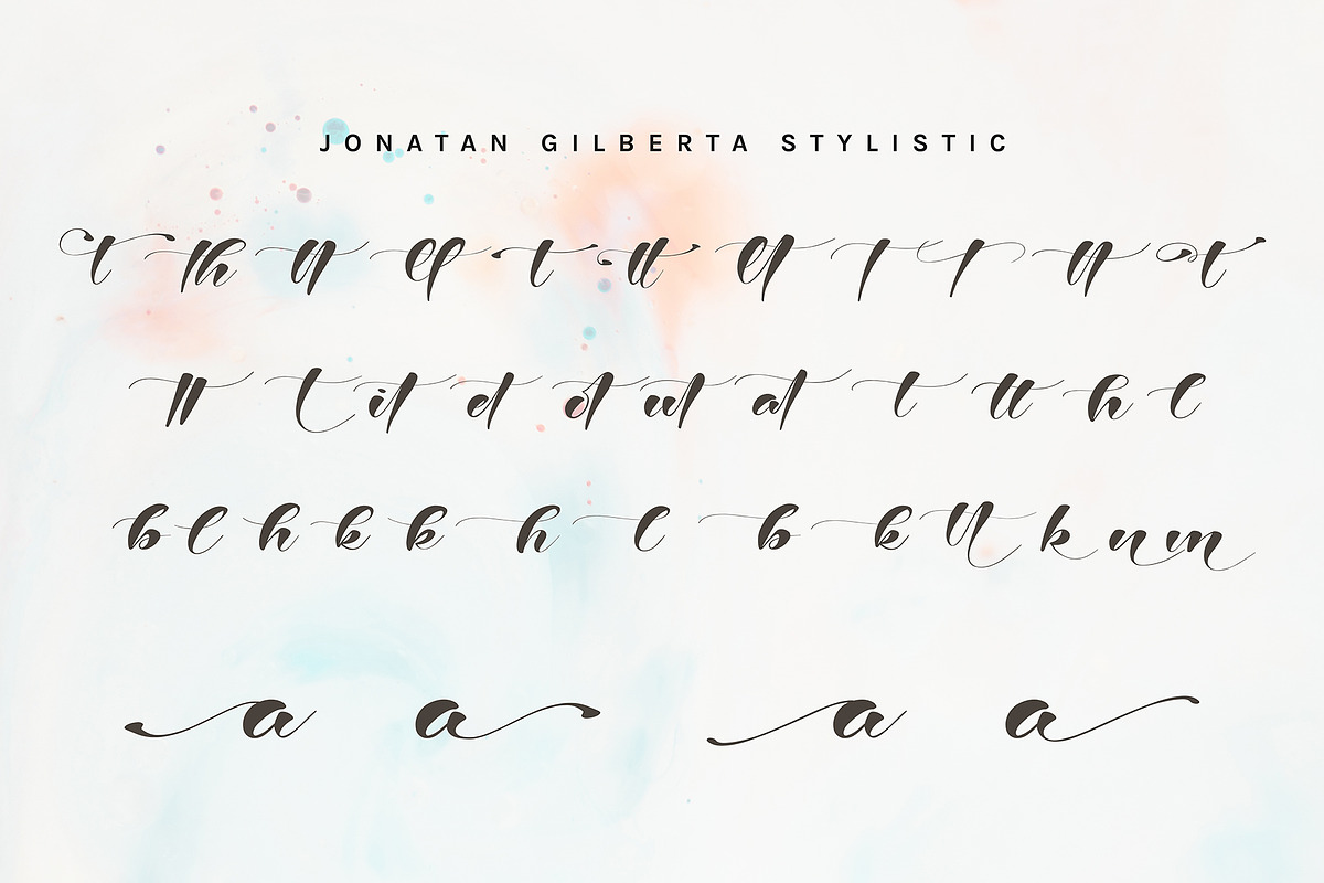 Jonatan Gilberta, a Script Font by pineungtype (Photo 11 of 11)