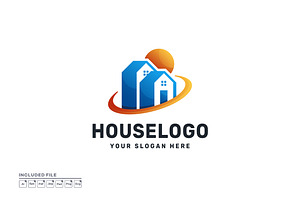 Real Estate Modern Gradient Logo, a Branding & Logo Template by yuanesei