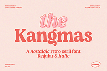 Kangmas - Nostalgic Retro Serif Font