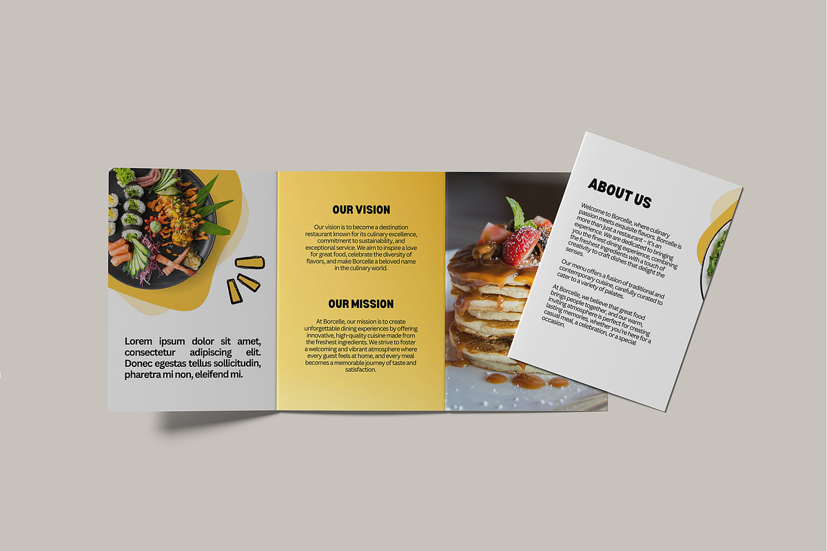 A5 Trifold Brochure Mockup, a Brochure Template by lamorastudio (Photo 9 of 11)