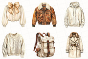 Watercolor Winter Fashion Clipart, an Illustration by OK Design (Thumbnail 4 of 5)