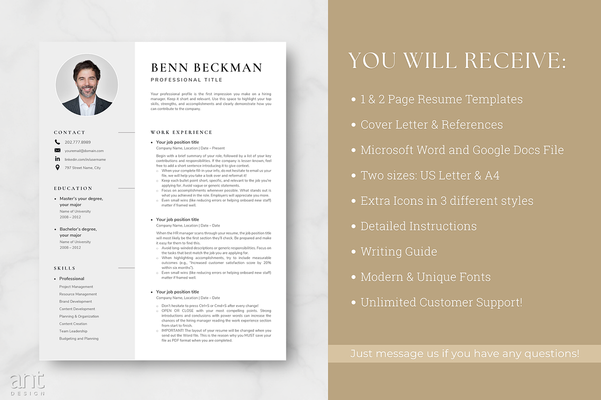 Moderm Resume - Benn Beckman, a Resume Template by AntDesignStudio (Photo 7 of 9)