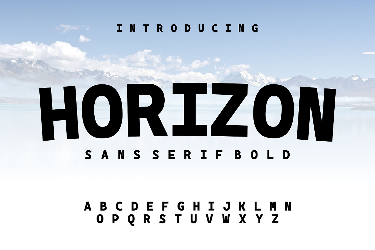 Horizon - Bold Sans Serif Font, a Sans Serif Font by Limited.studio (Photo 1 of 6)