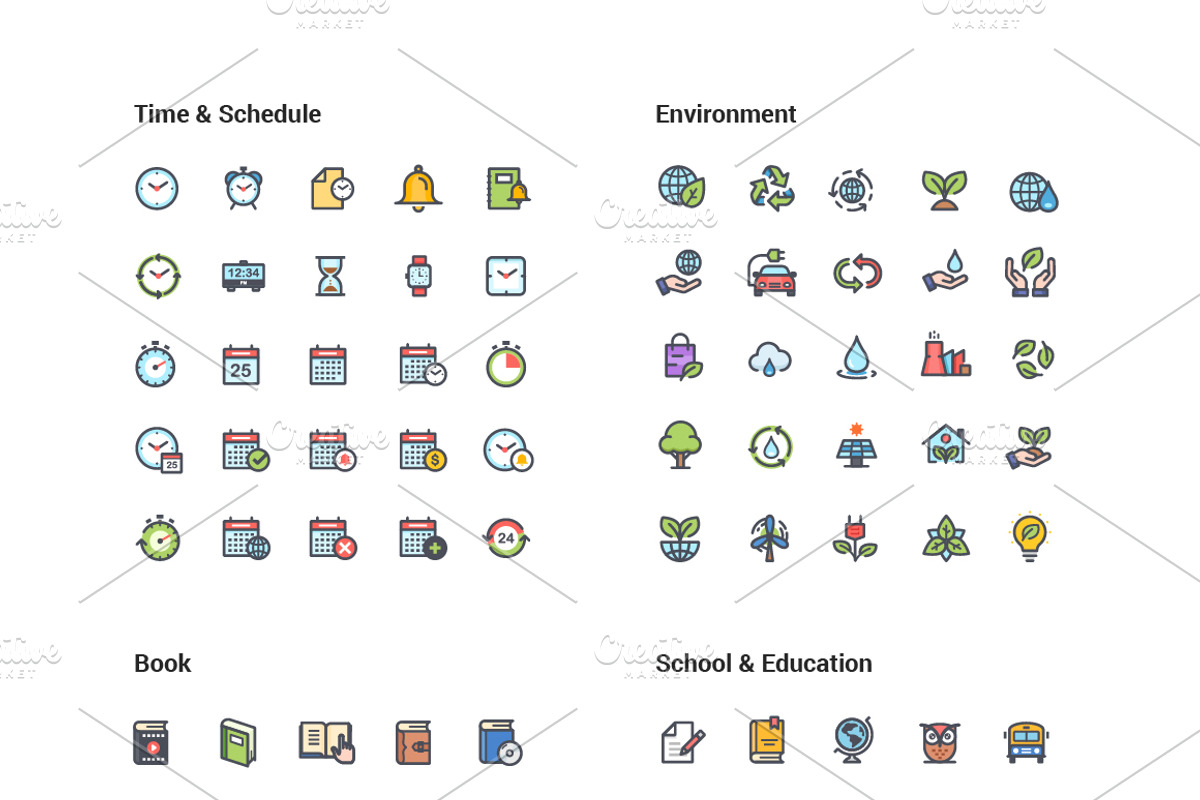 1500 Line Color Icons Pack, an Icon by WORAKAMON Design Studio (Photo 4 of 17)
