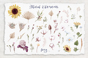 Watercolor Sunflowers and Cotton, an Illustration by Yuliya Art (Thumbnail 20 of 24)