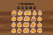Cute kawaii fire, an Object Illustration by Palau (Thumbnail 12 of 12)