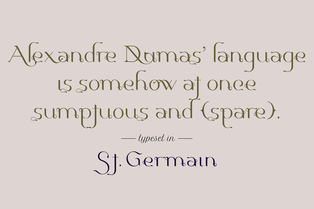 St.Germain. Beautiful serif font, a Serif Font by LostandFoundry (Photo 2 of 7)