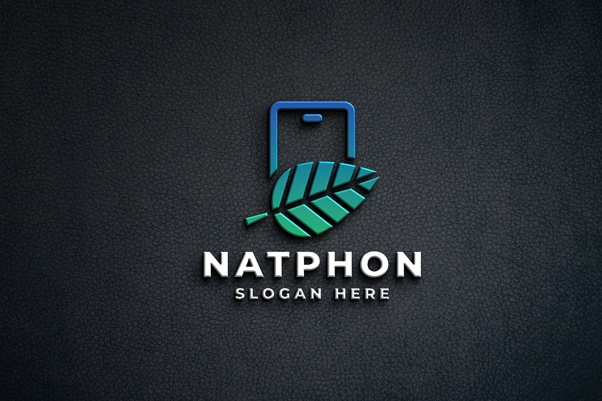 Phone Fix & Leaf Logo, a Branding & Logo Template by Design_Planet (Photo 2 of 2)