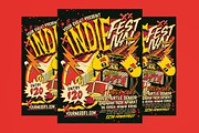Indie Music Festival Flyer, a Flyer Template by Muhamad Iqbal hidayat (Thumbnail 1 of 4)