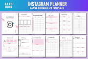 Instagram Planner Canva KDP Interior, a Social Media Template by Ink Gallery (Thumbnail 1 of 4)