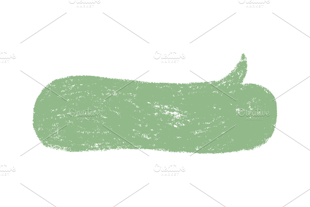 Crayon doodle speech bubble set, an Object Graphic by Elena Pimukova (Photo 9 of 15)