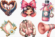 Retro Girly Baseball Sublimation, an Illustration by Designking (Thumbnail 3 of 4)
