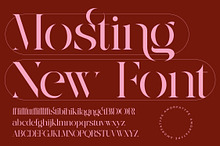 Mosting Modern Stencil Serif Font