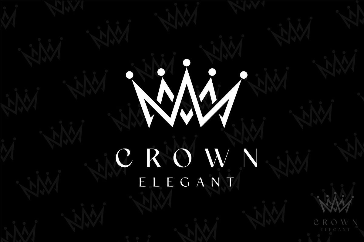 Crown Logo Design Editable Template, a Branding & Logo Template by OMii Designs (Photo 3 of 3)