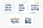 Baby Shower Party cards, a Decorative Illustration by redcollegiya design (Thumbnail 3 of 3)