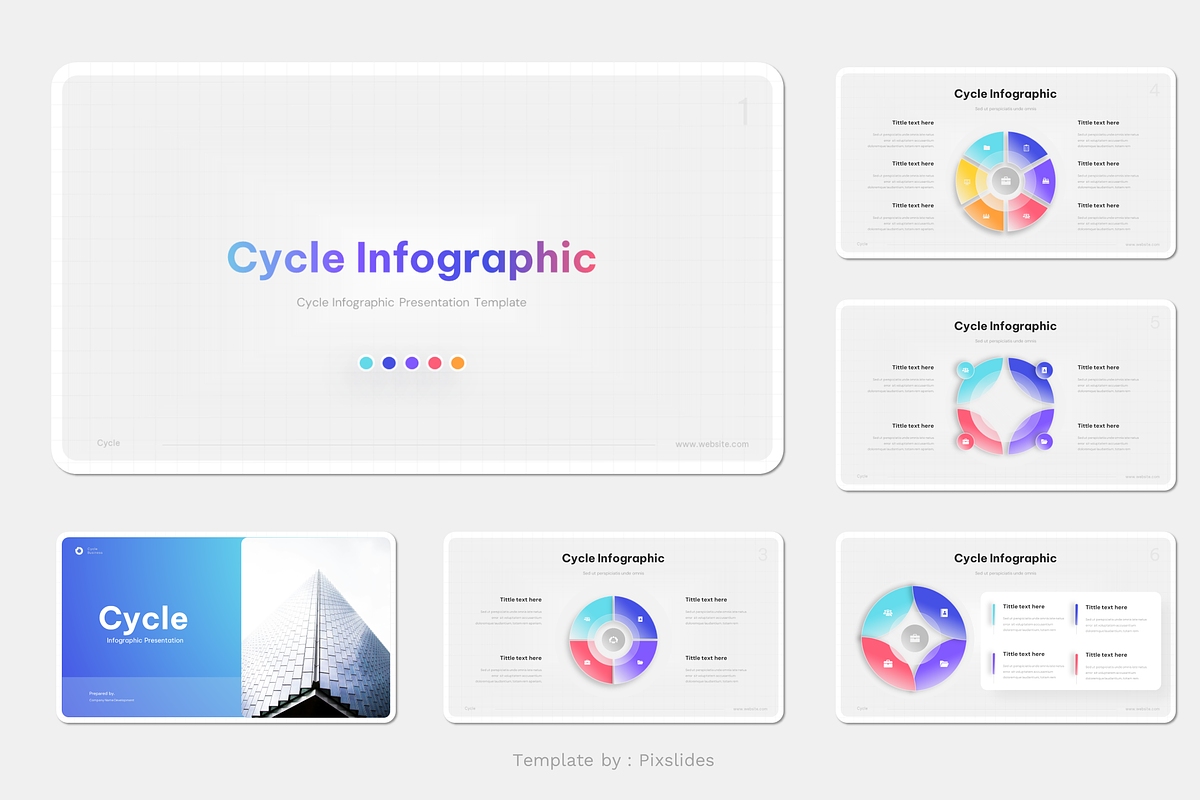 Cycle Infographic Keynote, a Presentation Template by Pixslides (Photo 2 of 5)