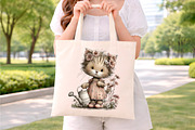 Whimsical Cat Clipart, an Illustration by Digital Artistic99 (Thumbnail 5 of 9)