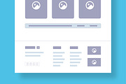 Website Wireframe for Landing Page, a Landing Page Template by MightyDesign (Thumbnail 6 of 9)