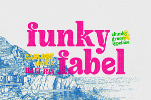 Funky Fabel Groovy Retro Typeface