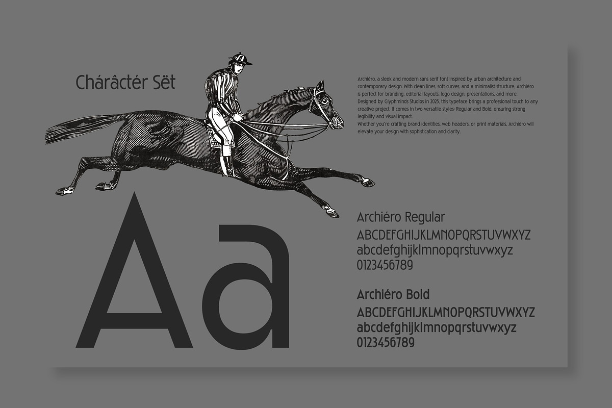 Archiéro - A Sans Serif Font, a Font by Glyphminds Studios (Photo 5 of 10)