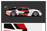 Dynamic Racing Car Wrap Design, an Object Illustration by CarWrap design (Thumbnail 4 of 4)