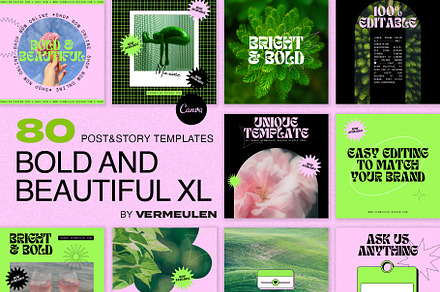 Instagram Social Media CANVA Y2K, a Social Media Template by Vermeulen Design Studio