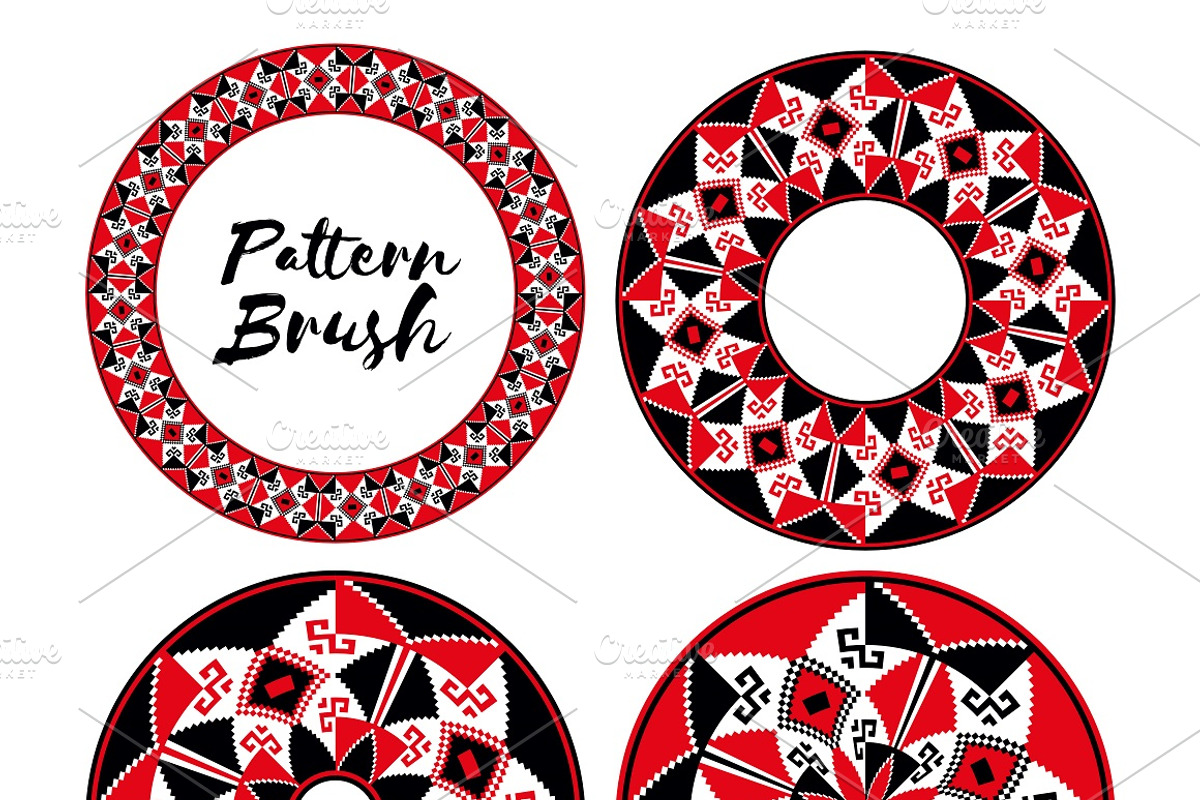 Ukrainian Embroidery: Brushes&Frames, an Object Graphic by MarynArts (Photo 10 of 13)