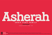Asherah - Serif font family, a Serif Font by Artistic & Unique (Thumbnail 1 of 13)