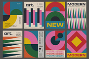POSTMODERN - 32 GEOMETRIC POSTERS, a Pattern Graphic by craftlove (Thumbnail 3 of 7)