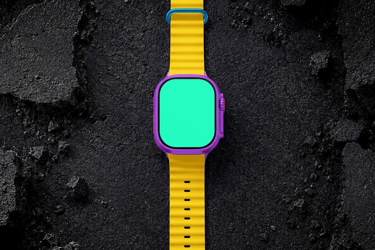 Apple Watch Ultra 2 Mockup Set, a Wearable Device Mockup by Country4k (Photo 3 of 7)