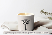 Fathers Day Candle Label Template, a Branding & Logo Template by KnowyourLabel (Thumbnail 4 of 5)