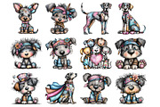 Black History Month Dog Clipart, an Illustration by Design Market (Thumbnail 3 of 3)