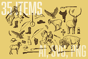 Vintage Western Illustration Pack, an Animal Illustration by Eldorado Design Co. (Thumbnail 2 of 4)