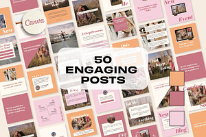 Engagement Post - Pink Boho