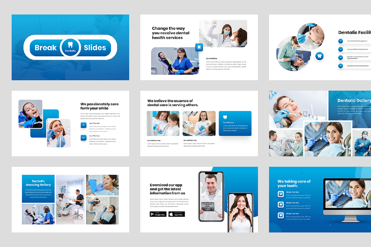 Dental Care & Health Powerpoint, a Presentation Template by Biwarastudio (Photo 4 of 5)
