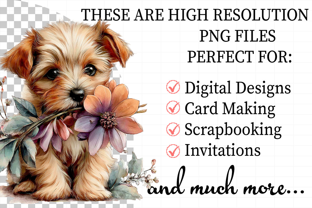 Whimsical Spring Dogs Clipart, an Illustration by Daily.Designs (Photo 2 of 7)