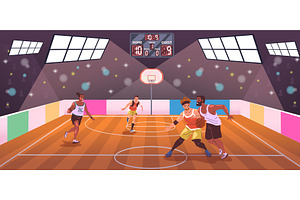 Basketball players tournament, a Sport Illustration by Stock-Smart-Start