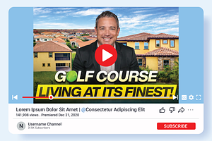 Real estate youtube thumbnail design