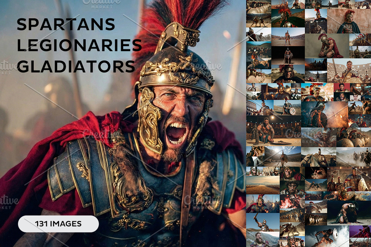 Spartans & legionaries - 131 images, an Arts & Entertainment Photo by Handmadefont (Photo 1 of 16)